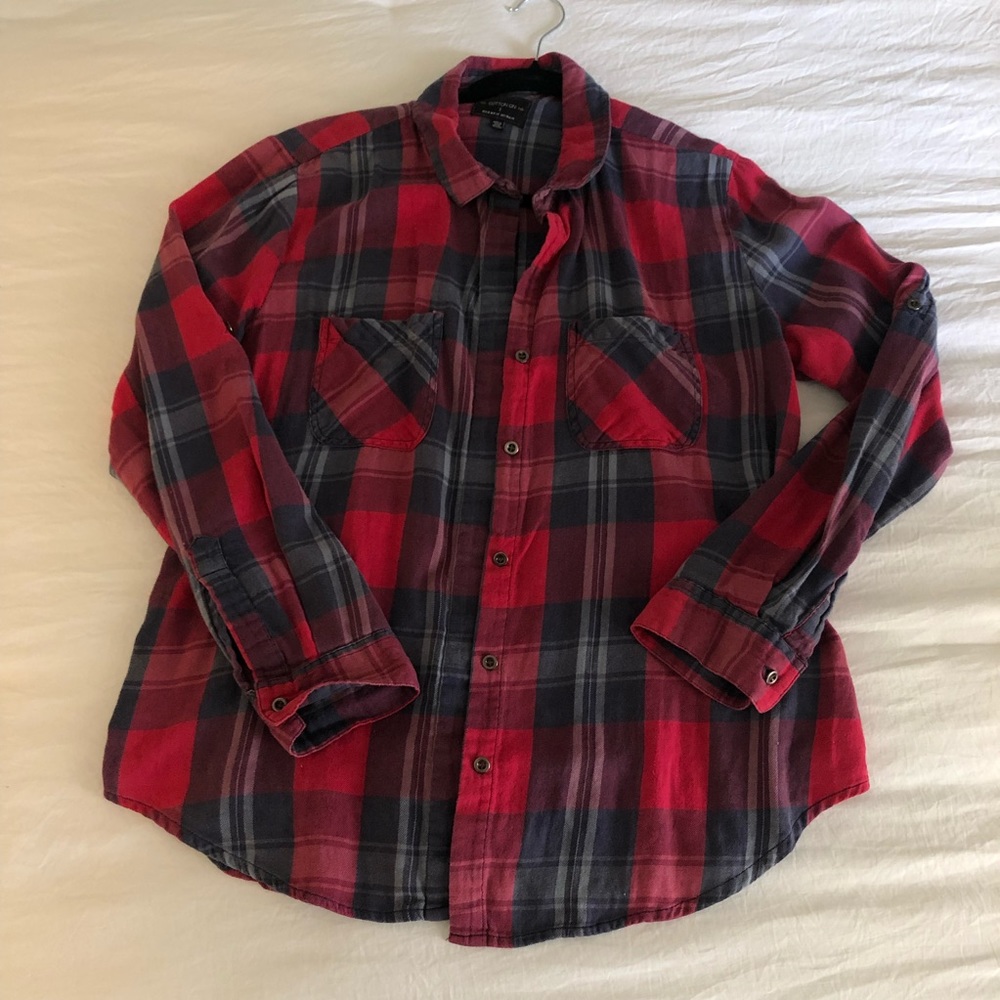 Long sleeve Red Cotton On Checkered 🌸